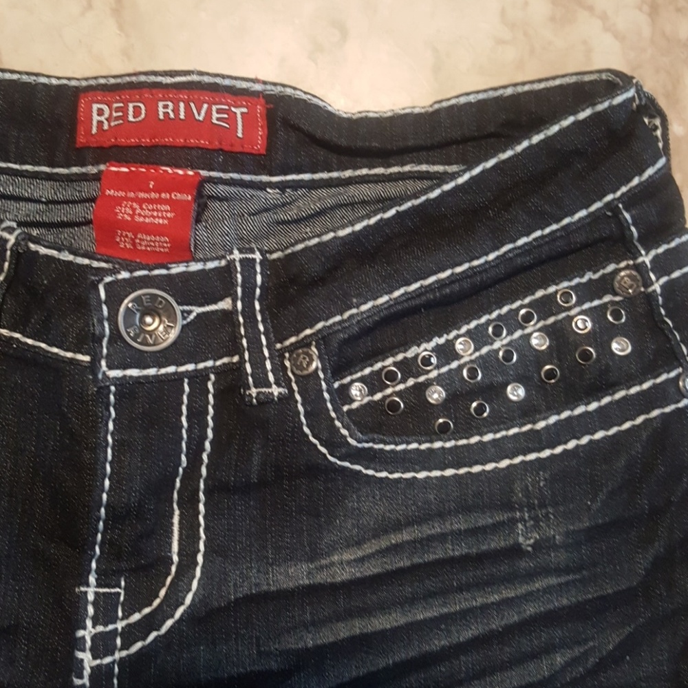 Red Rivet Jeans!! - image 5